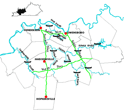 Streams of the Western Coalfields Map