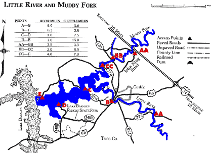 Little River and Muddy Fork Map