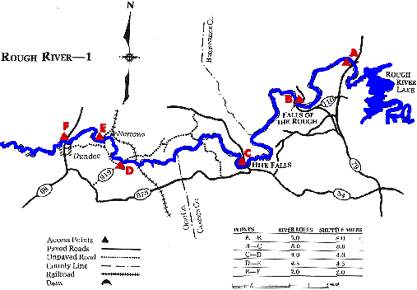 Rough River Dam to Dundee Map